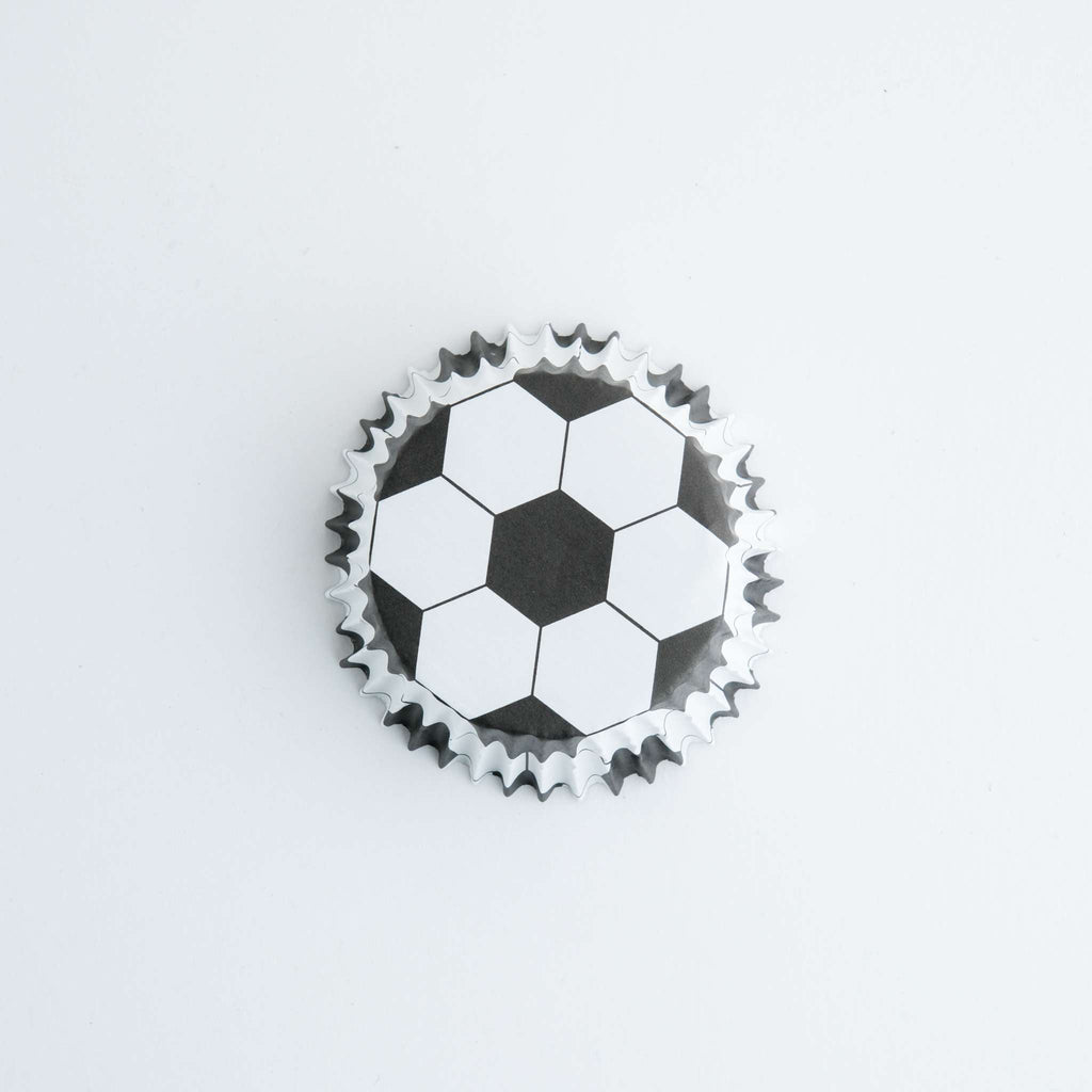 Football Foil Lined Cupcake Cases Pk/30