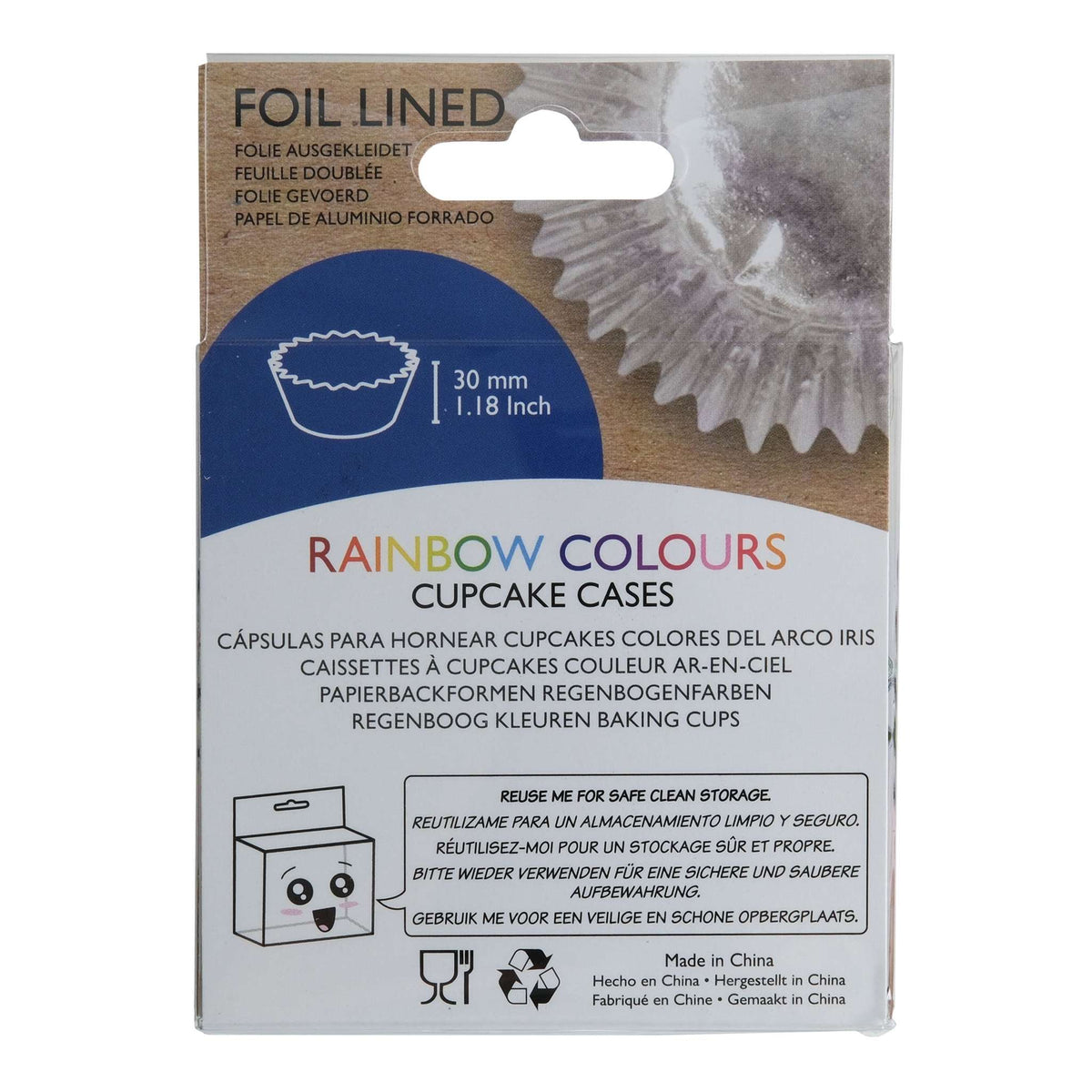 Cápsulas Forradas de Aluminio - Colores del Arco Iris, Pack de 30
