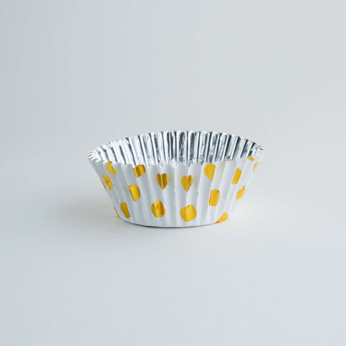 Gold Polka Dot Foil Lined Cupcake Cases Pk/30