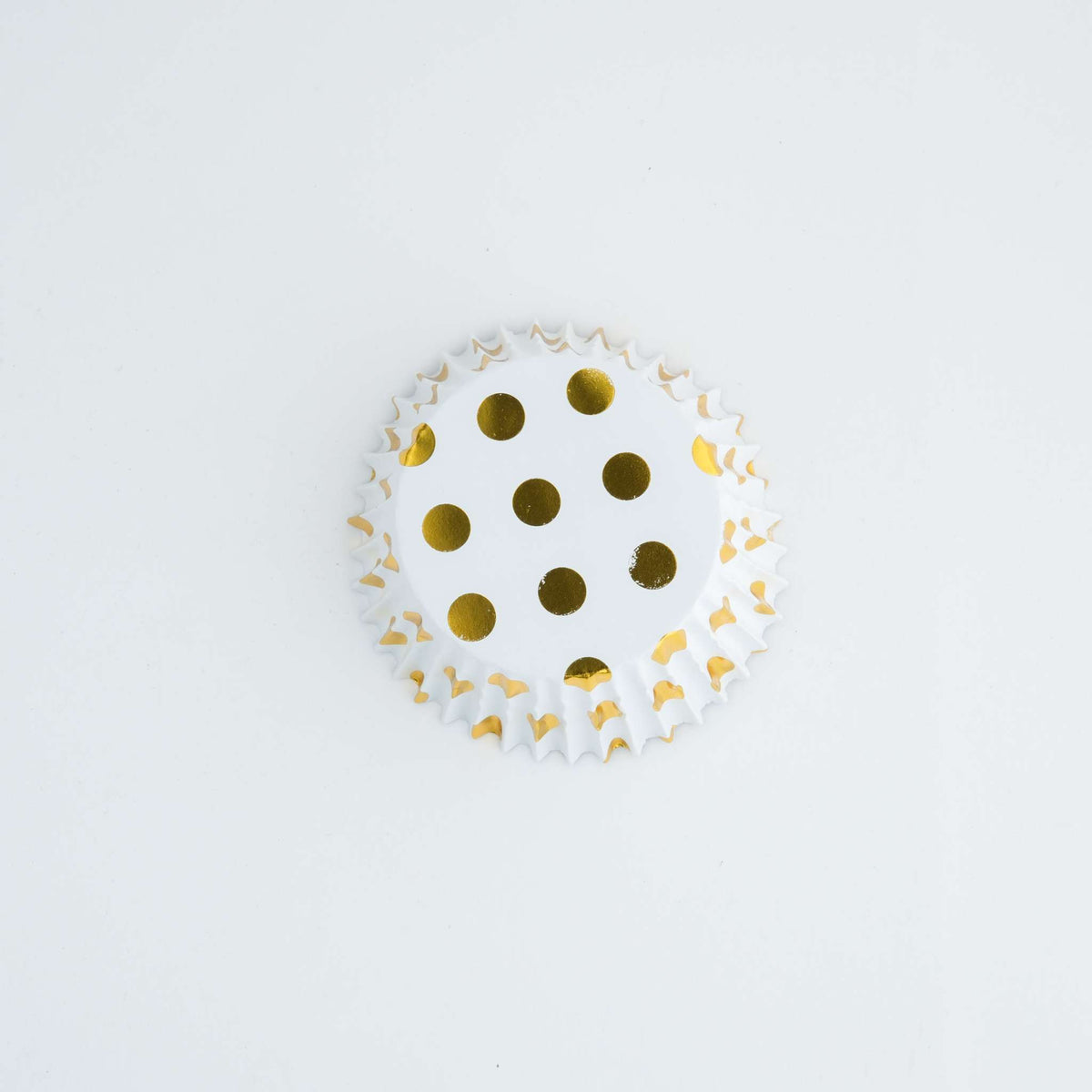 Gold Polka Dot Foil Lined Cupcake Cases Pk/30