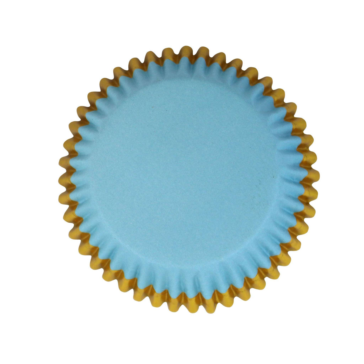 Cápsulas Forradas de Aluminio - Azules con Borde de Aluminio Dorado, Pack de 30