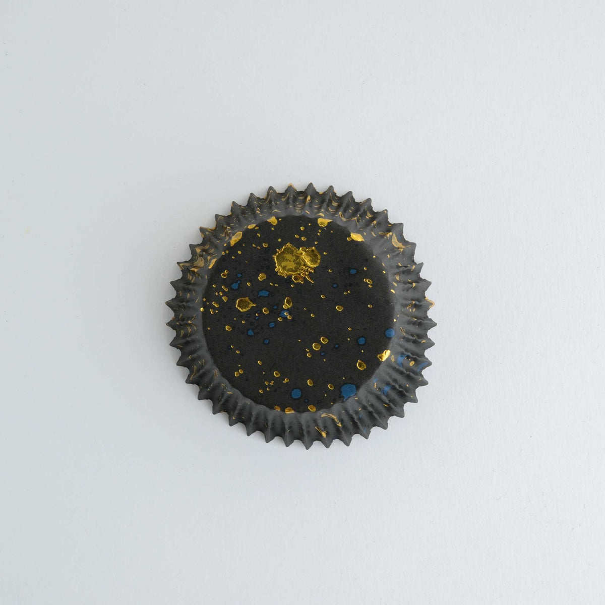 Black & Gold Flecks Foil Lined Cupcake Cases Pk/30