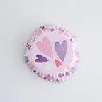Love Hearts Foil Lined Cupcake Cases Pk/30