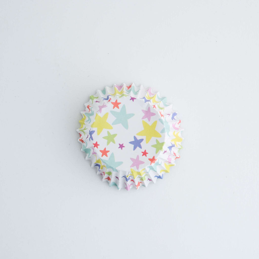 Cápsulas de Cupcakes con Forro de Papel Aluminio - Explosión de Estrellas Pk/30