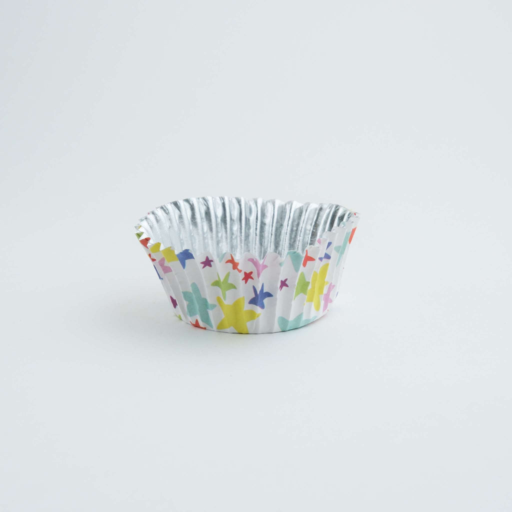 Cápsulas de Cupcakes con Forro de Papel Aluminio - Explosión de Estrellas Pk/30
