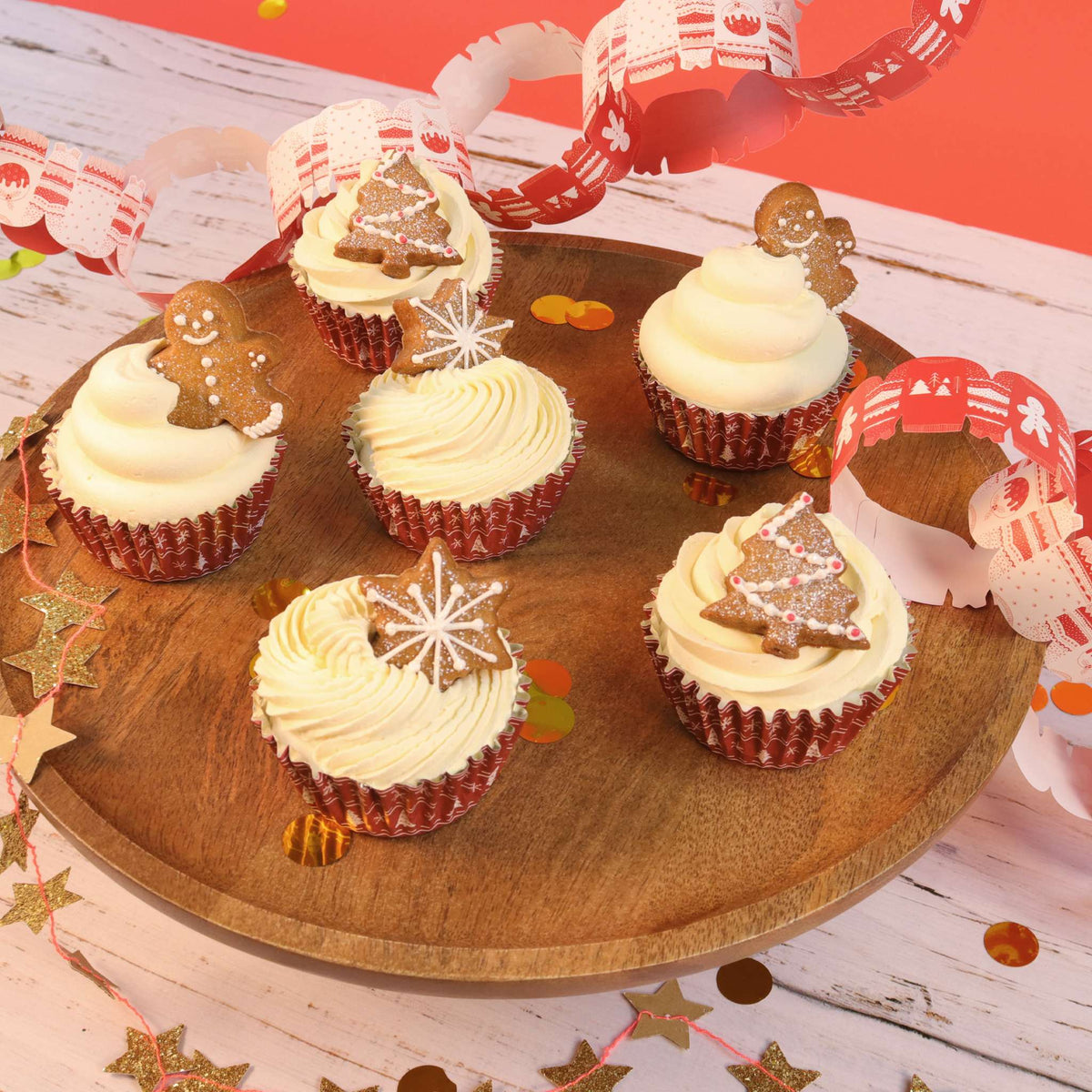 Christmas Jumper Foil Lined Cupcake Cases Pk/30