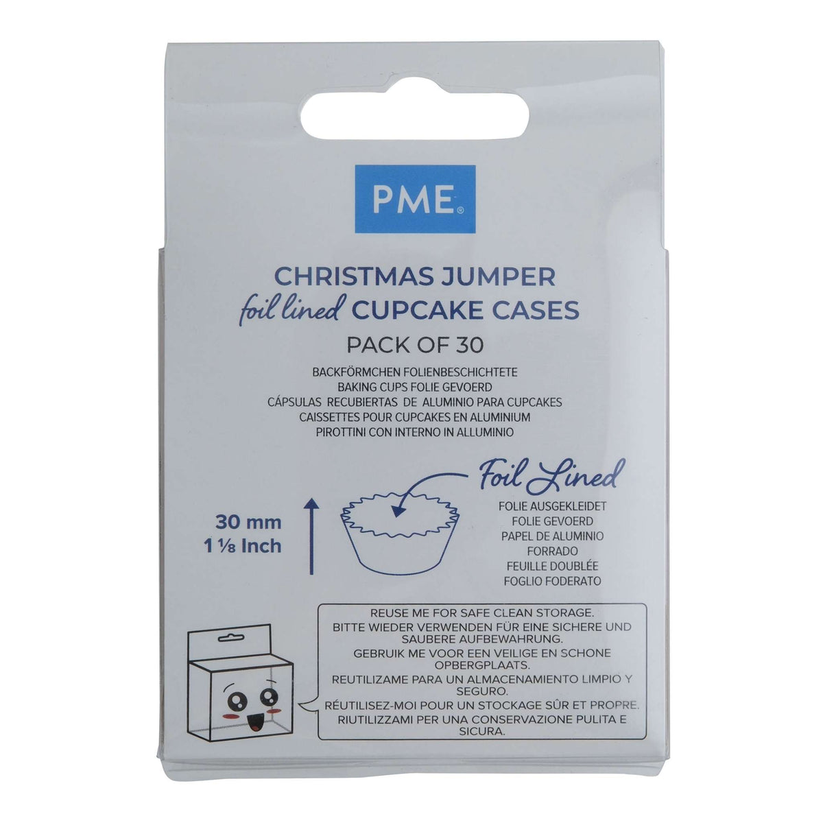 Noël Caissettes à cupcakes en Aluminium - Pull de Noël (30 pièces)
