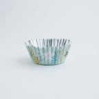 Navidad Cápsulas para Cupcakes forradas de Aluminio - Motivos Florales Festivos (Set de 30)