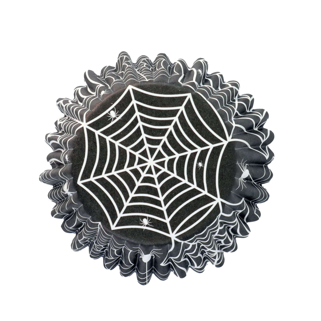 Spider Web Foil Lined Cupcake Cases Pk/30