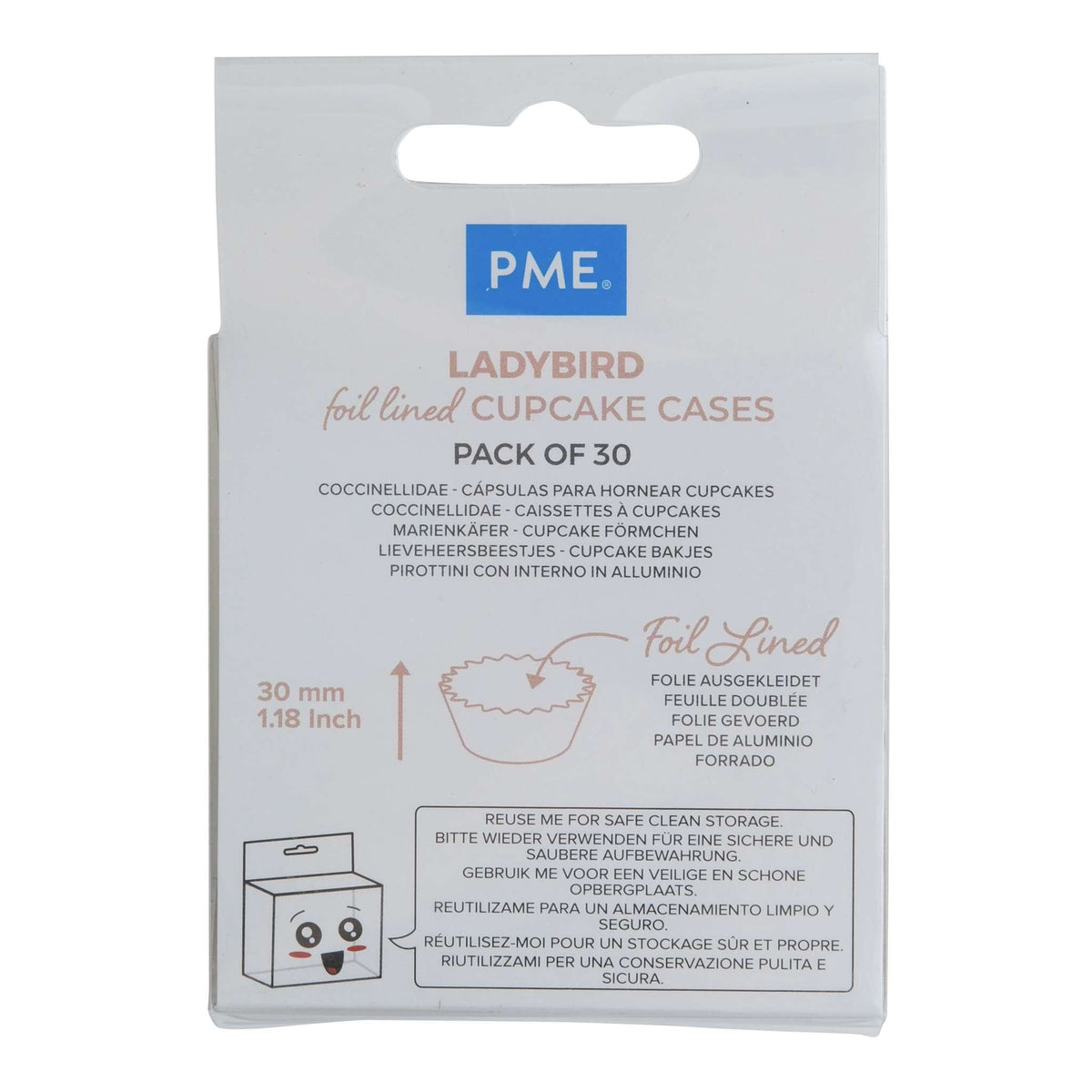 Ladybird Foil Lined Cupcake Cases Pk/30