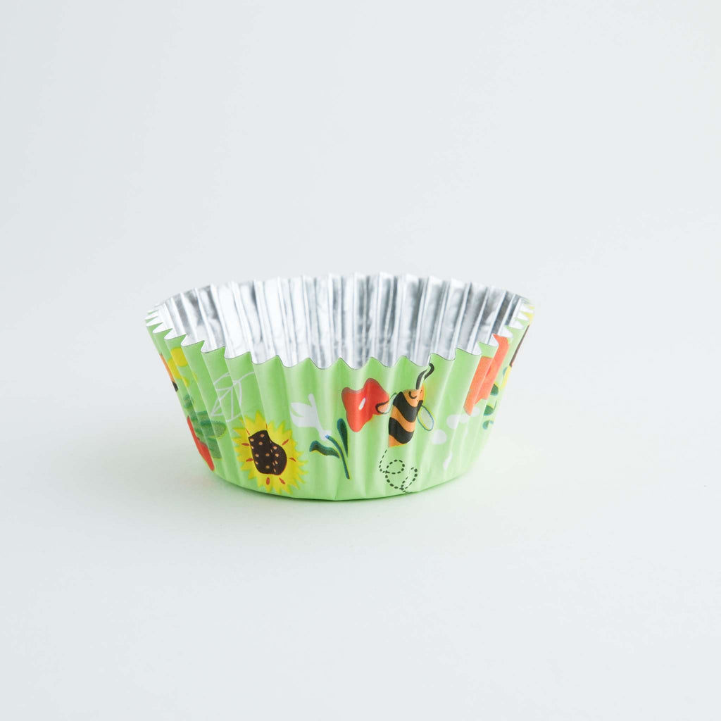 Cupcake-Förmchen mit Folienauskleidung - Bienen Pk/30