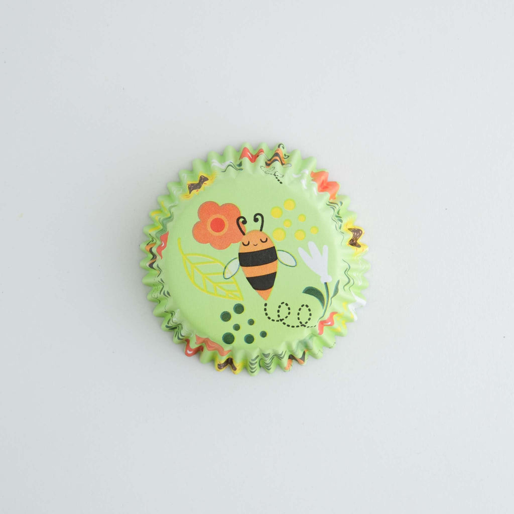 Forros para Cupcakes Forrados con Papel Aluminio - Paquete de 30 Abejas