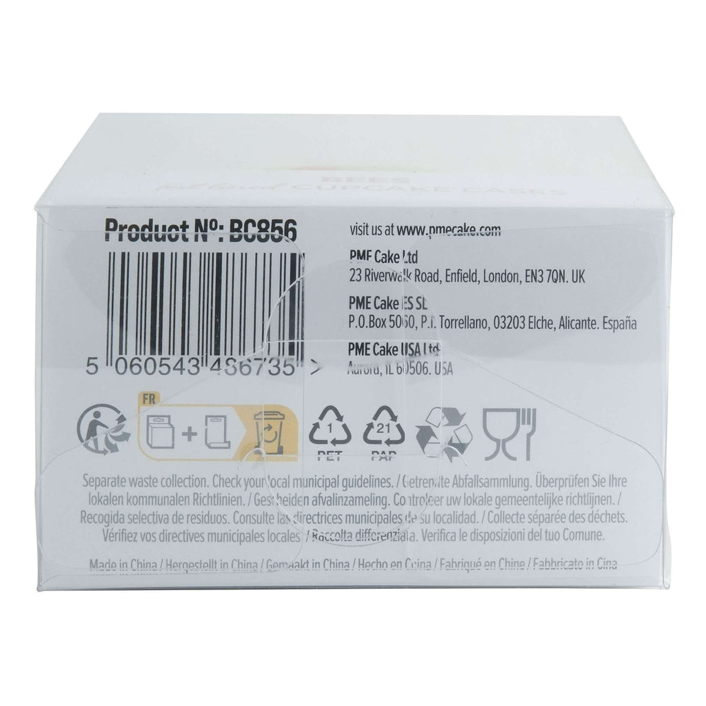 Forros para Cupcakes Forrados con Papel Aluminio - Paquete de 30 Abejas