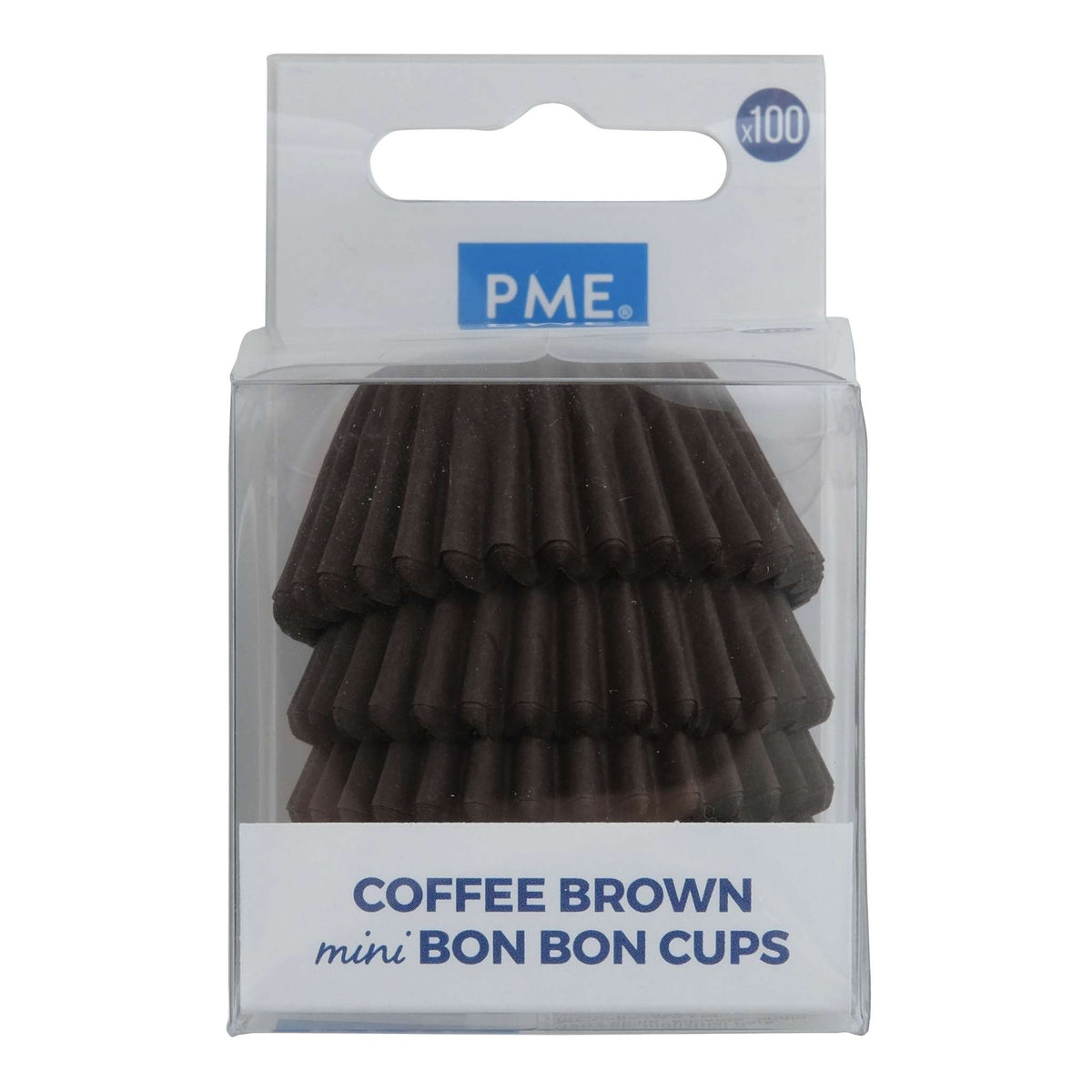 Coffee Brown Mini Bob Bon Cups Pk/100