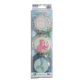 Cupcake Vormpjes Folie Gevoerd - Zeemeermin Set van 3, Pk/60