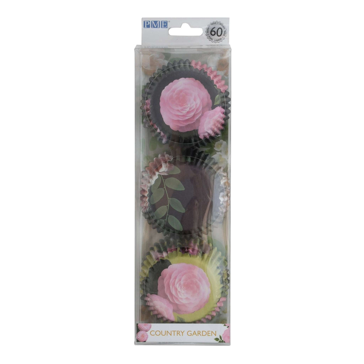 Country Garden Foil Lined Cupcake Cases Pk/60