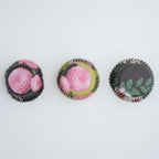 Caissettes à cupcakes doublées de feuille d'aluminium - Set de 3 fleurs, Pk/60