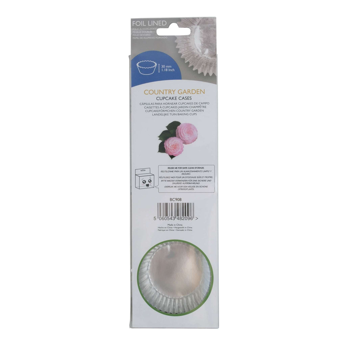 Country Garden Foil Lined Cupcake Cases Pk/60