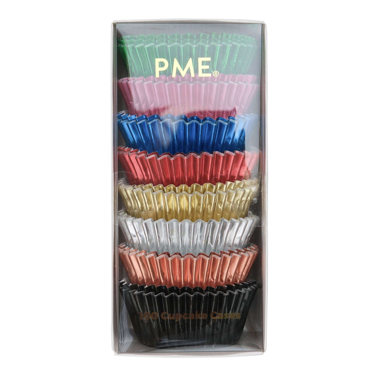 Cupcake Vormpjes Folie Gevoerd - Diverse Metallic Pk/100