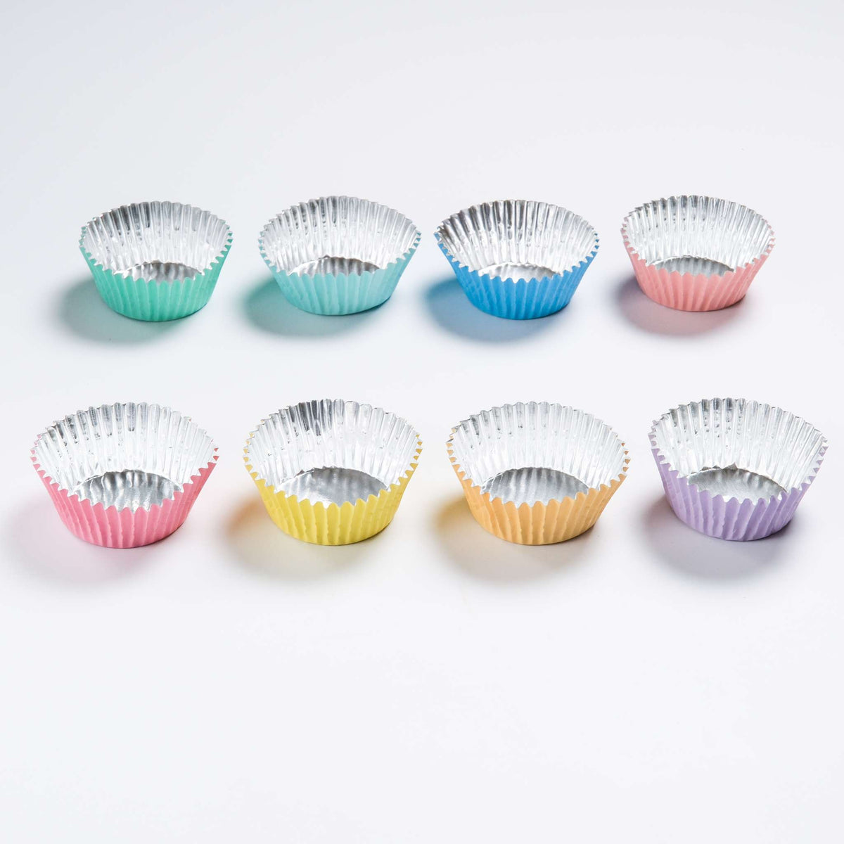 Cupcake Vormpjes Folie Gevoerd - Pastel Pk/100