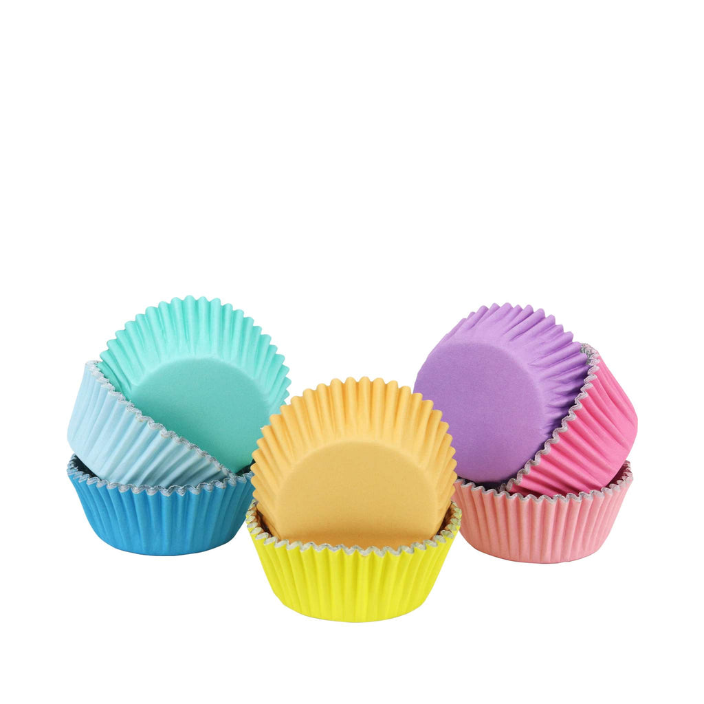 Cupcake Vormpjes Folie Gevoerd - Pastel Pk/100