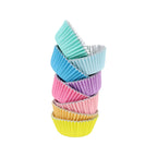 Cupcake-Förmchen folienbeschichtet - Pastell 100er Pack