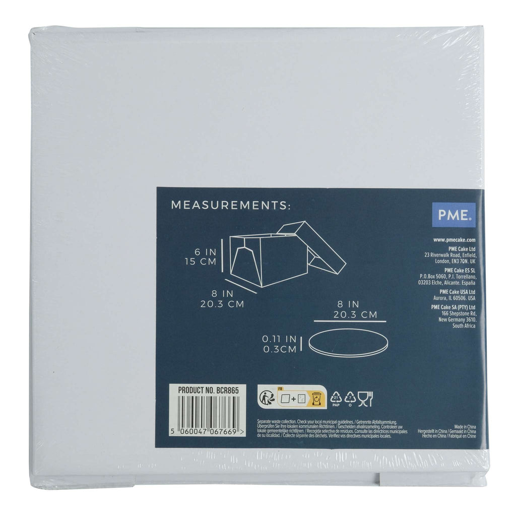 Round Premium Heavy Duty Cake Card And Cake Box (8" / 20.3cm)