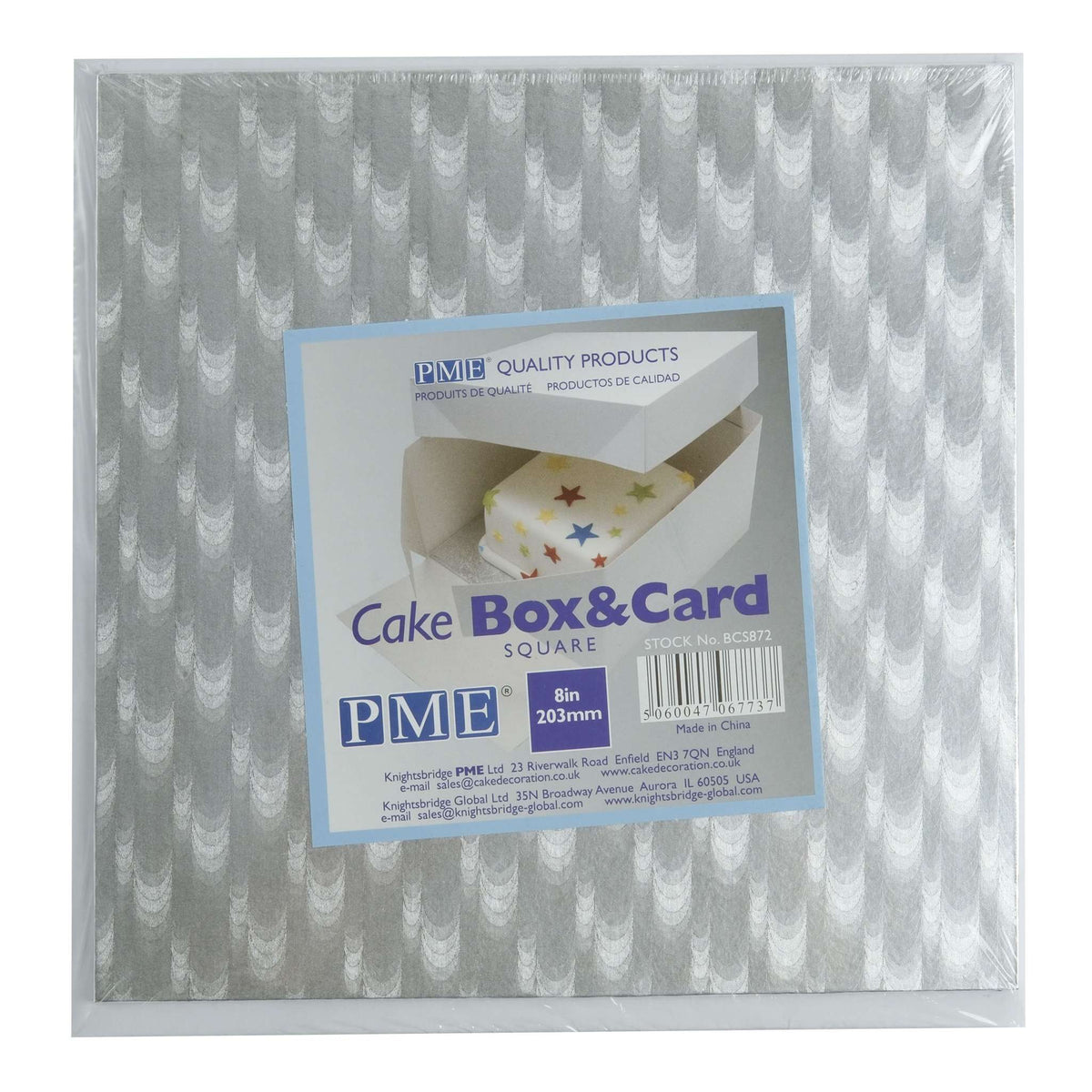 Square Premium Heavy Duty Cake Card And Cake Box (8" / 20.3cm)