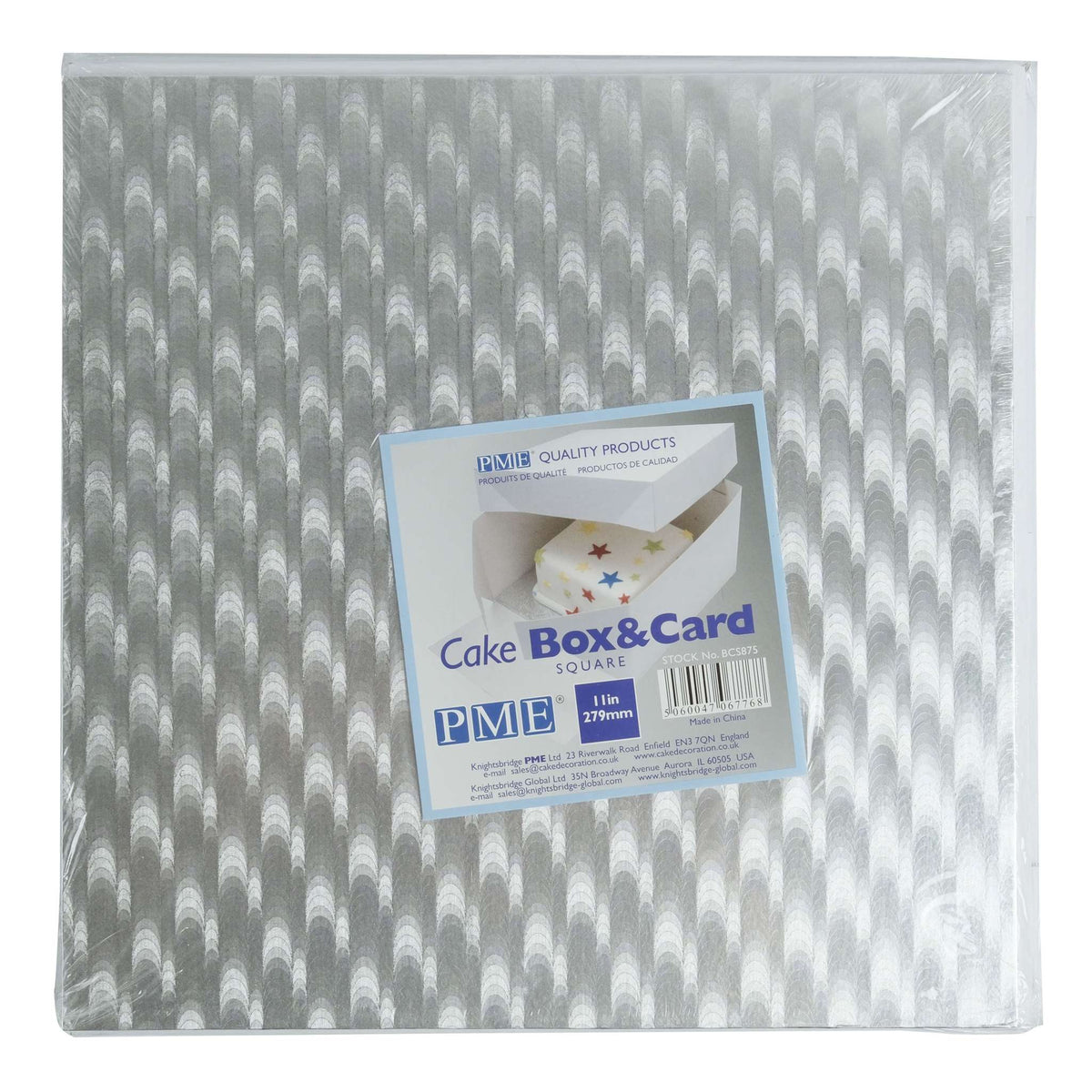 Quadratische Karte und Kuchenbox (279mm / 11")