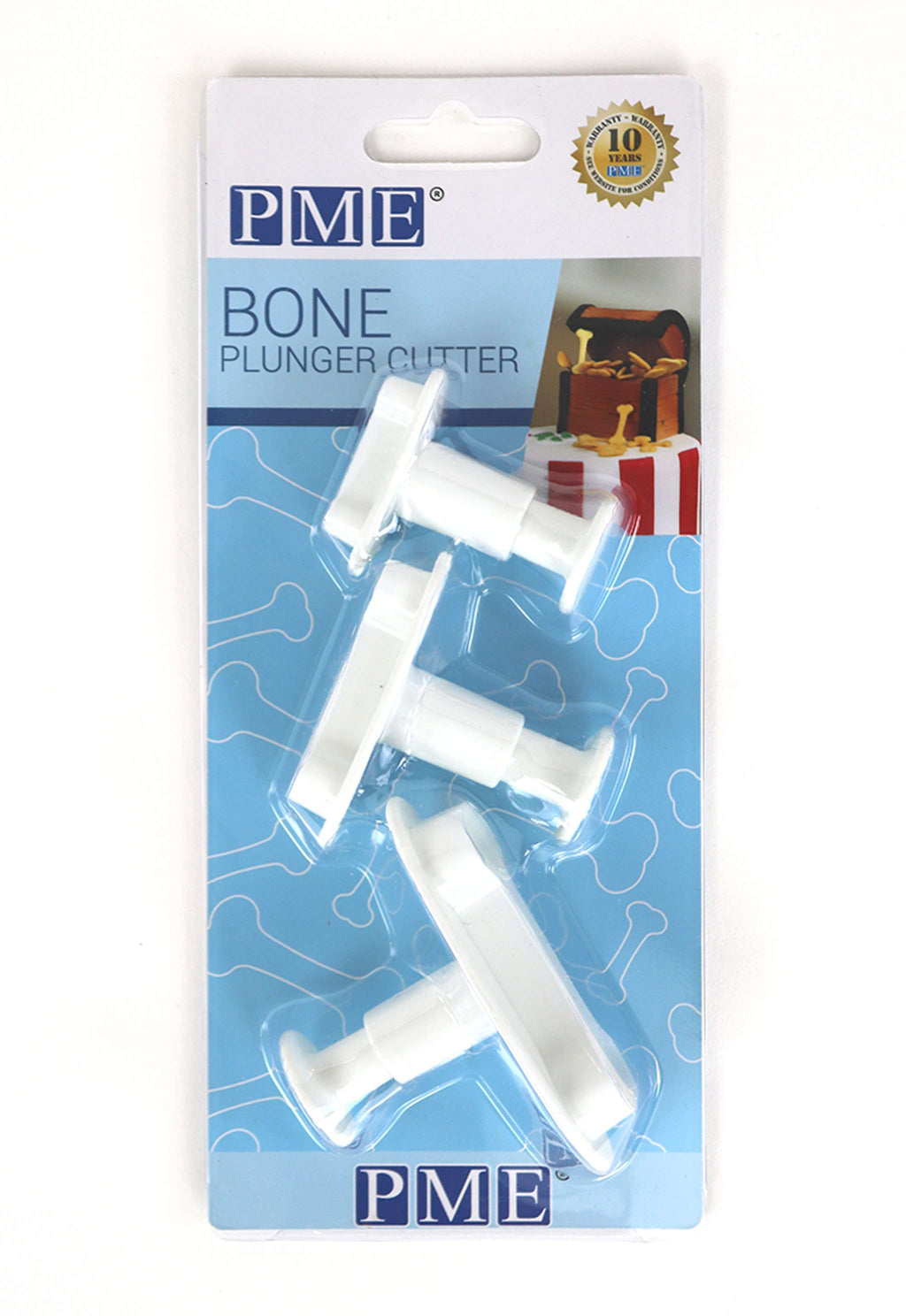 Bone Fondant Plunger Cutters Set Of 3