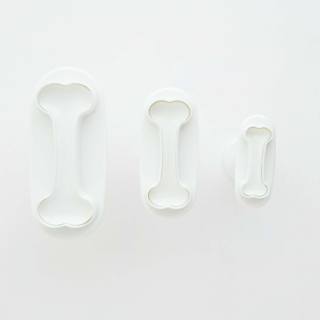 Bone Fondant Plunger Cutters Set Of 3