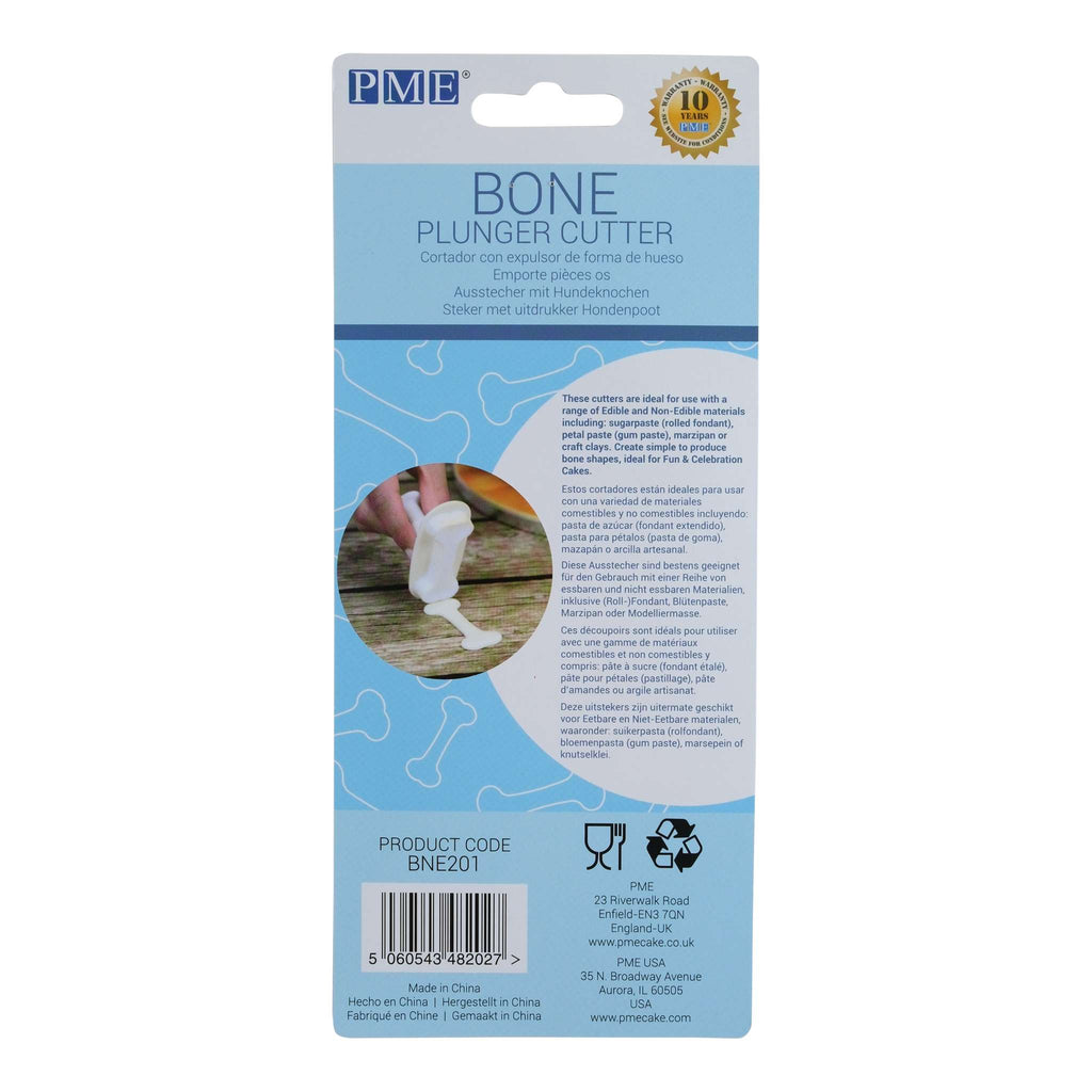 Bone Fondant Plunger Cutters Set Of 3
