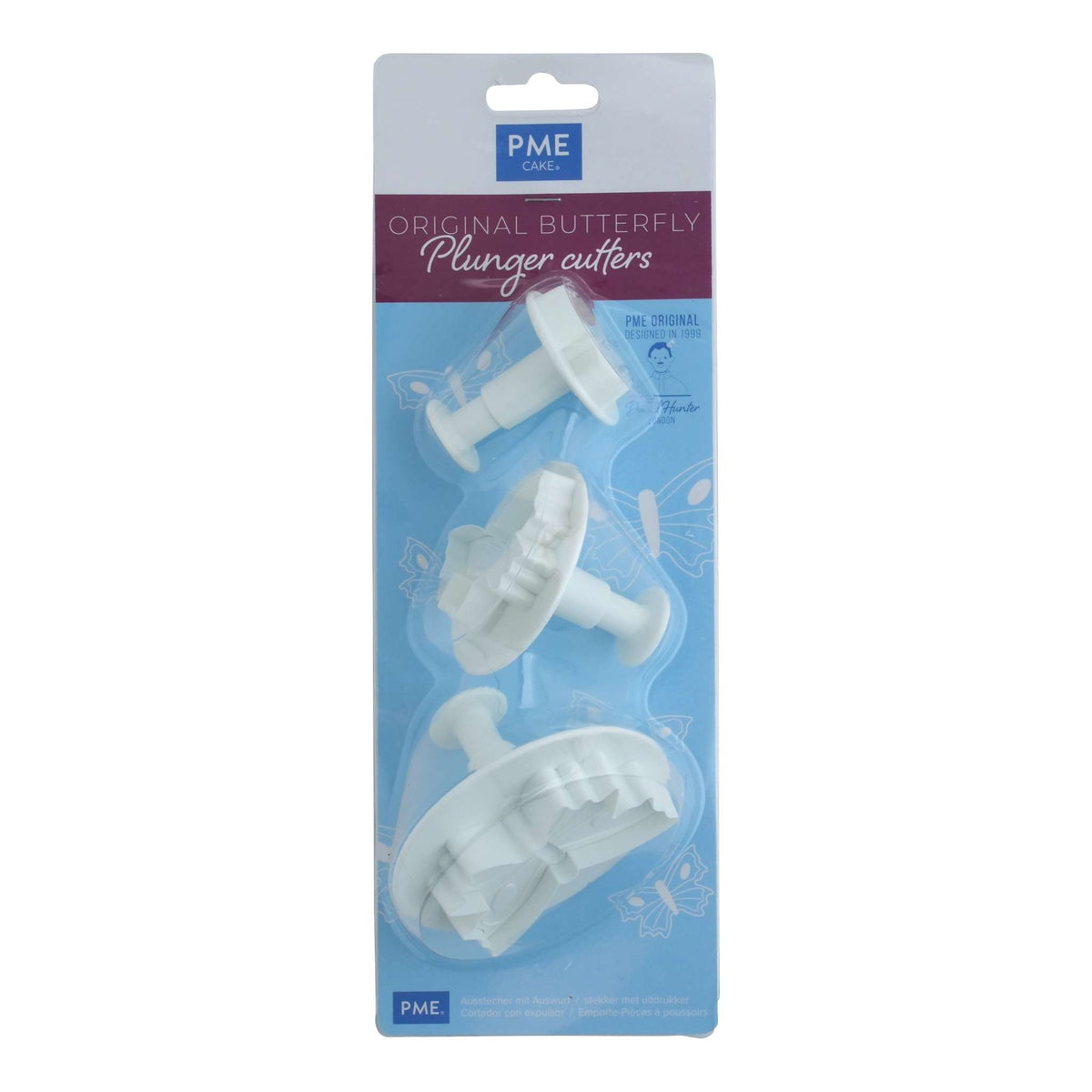 Novelty Plunger Cutter - Schmetterlings-Set mit S/M/L (3 Stück)
