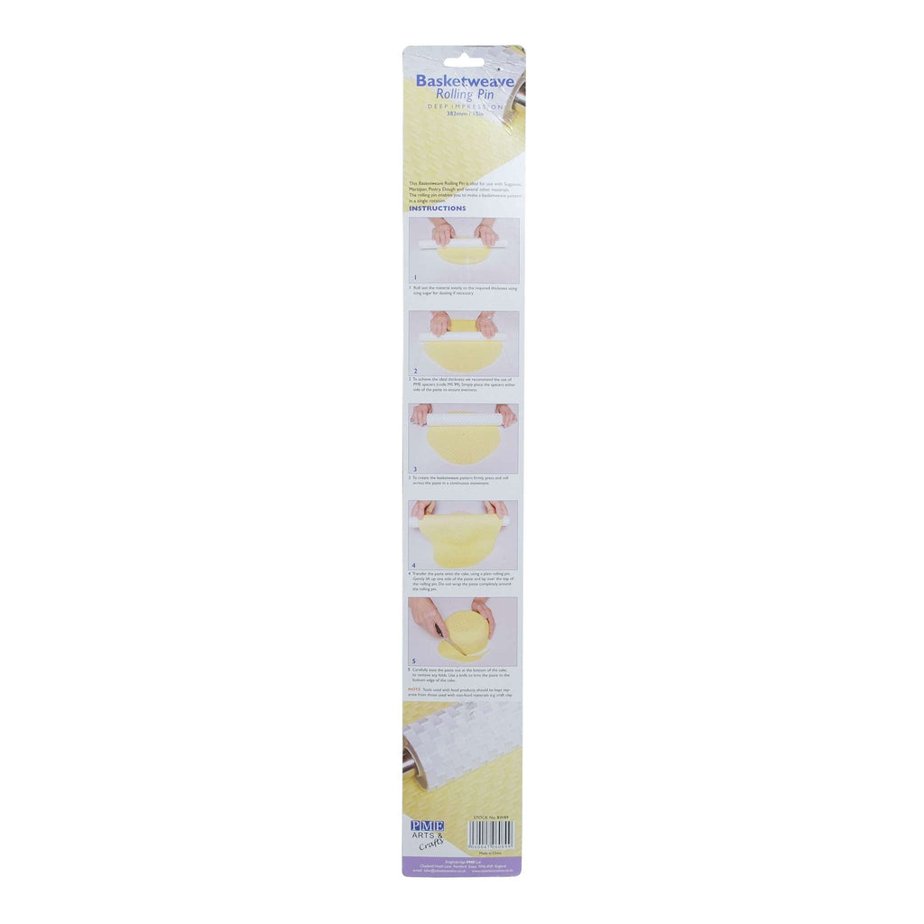 PME Basketweave Rolling Pin (382mm / 15")