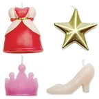 Bougies - Lot de 4 pour princesses (44mm / 1,7 po)