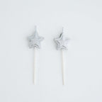 Silver Stars Candles Set/8