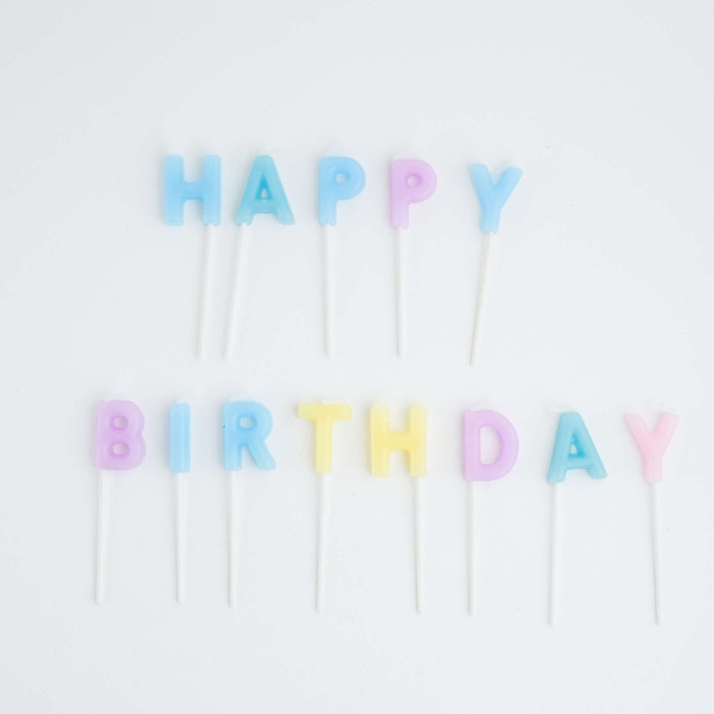 Happy Birthday (Pastel) Candle Set Of 13