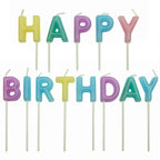 Happy Birthday (Pastel) Candle Set Of 13