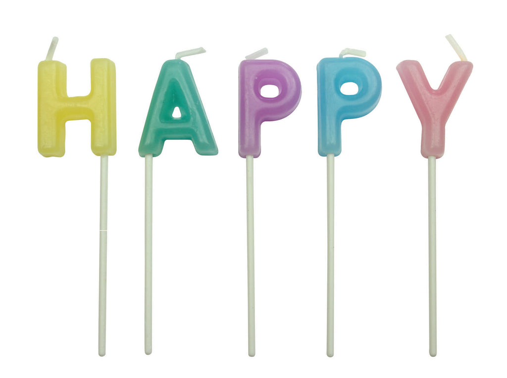Happy Birthday (Pastel) Candle Set Of 13
