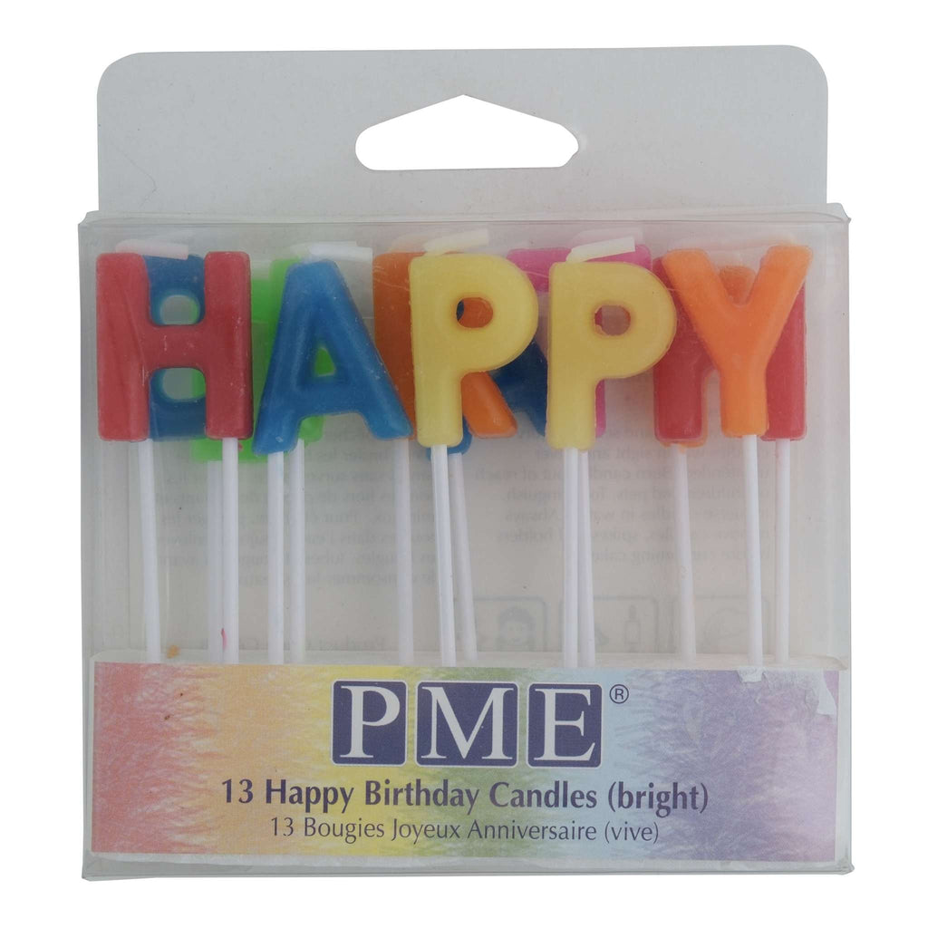 Happy Birthday (Bright) Candle Set Of 13