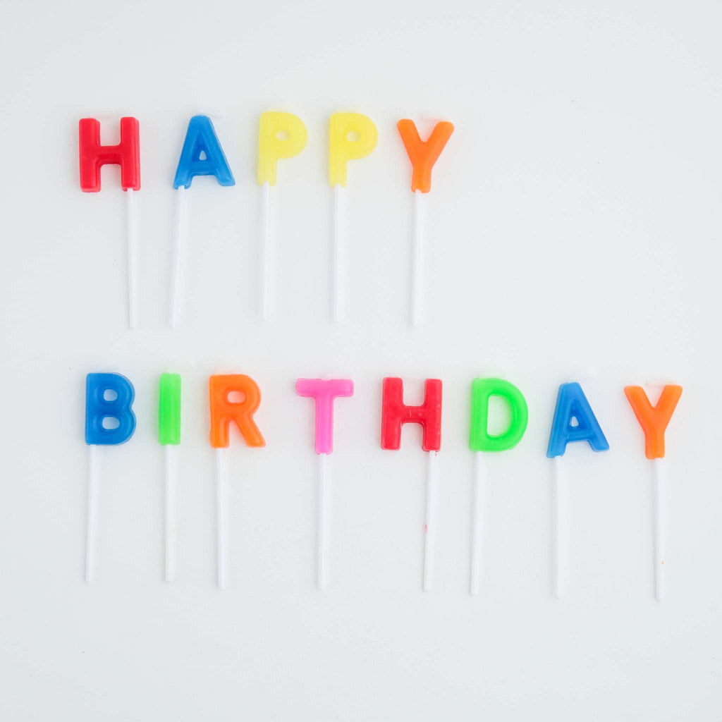 Happy Birthday (Bright) Candle Set Of 13