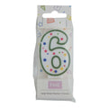 Bougies - Chiffre 6 vert (64mm / 2.5")