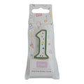 Bougies - Chiffre 1 vert (38mm / 1.5")