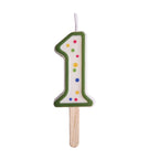Bougies - Chiffre 1 vert (38mm / 1.5")