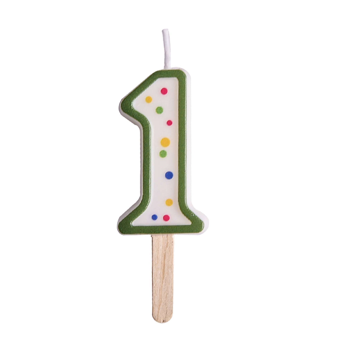 Bougies - Chiffre 1 vert (38mm / 1.5")