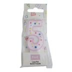 Kerzen - Pinke Zahl 5 (64mm / 2.5")