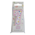 Large Pink Number Seven Candle