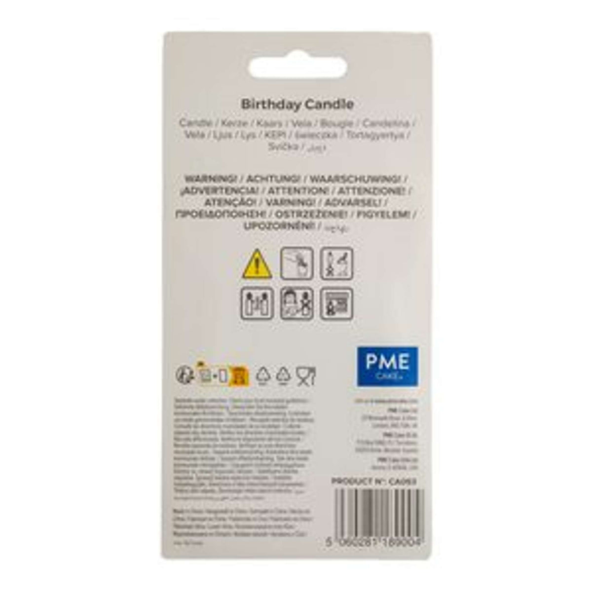 Kerzen - Blaue Alles Gute zum Geburtstag mit Schild-Set