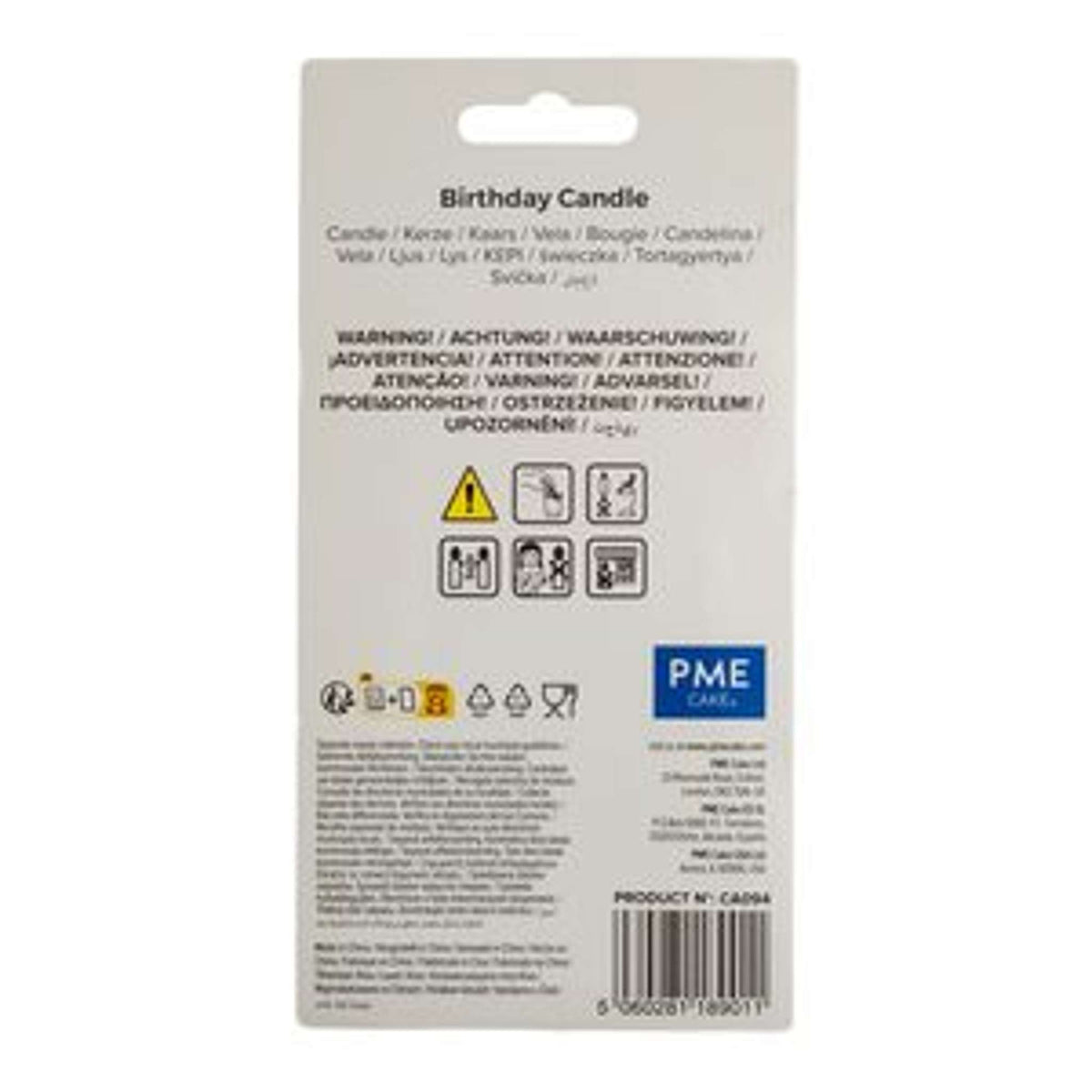 Set de Velas Placa Happy Birthday y Velas Color Rosa