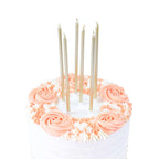 Kerzen - Gold Extra Hoch mit Haltern Pk/16 (18cm / 7")